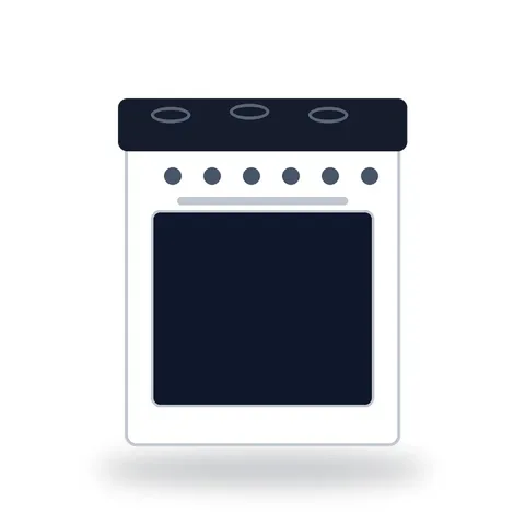 Cuisinière 4 feux gaz avec four